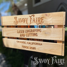Load image into Gallery viewer, Wood Crate - Personalized