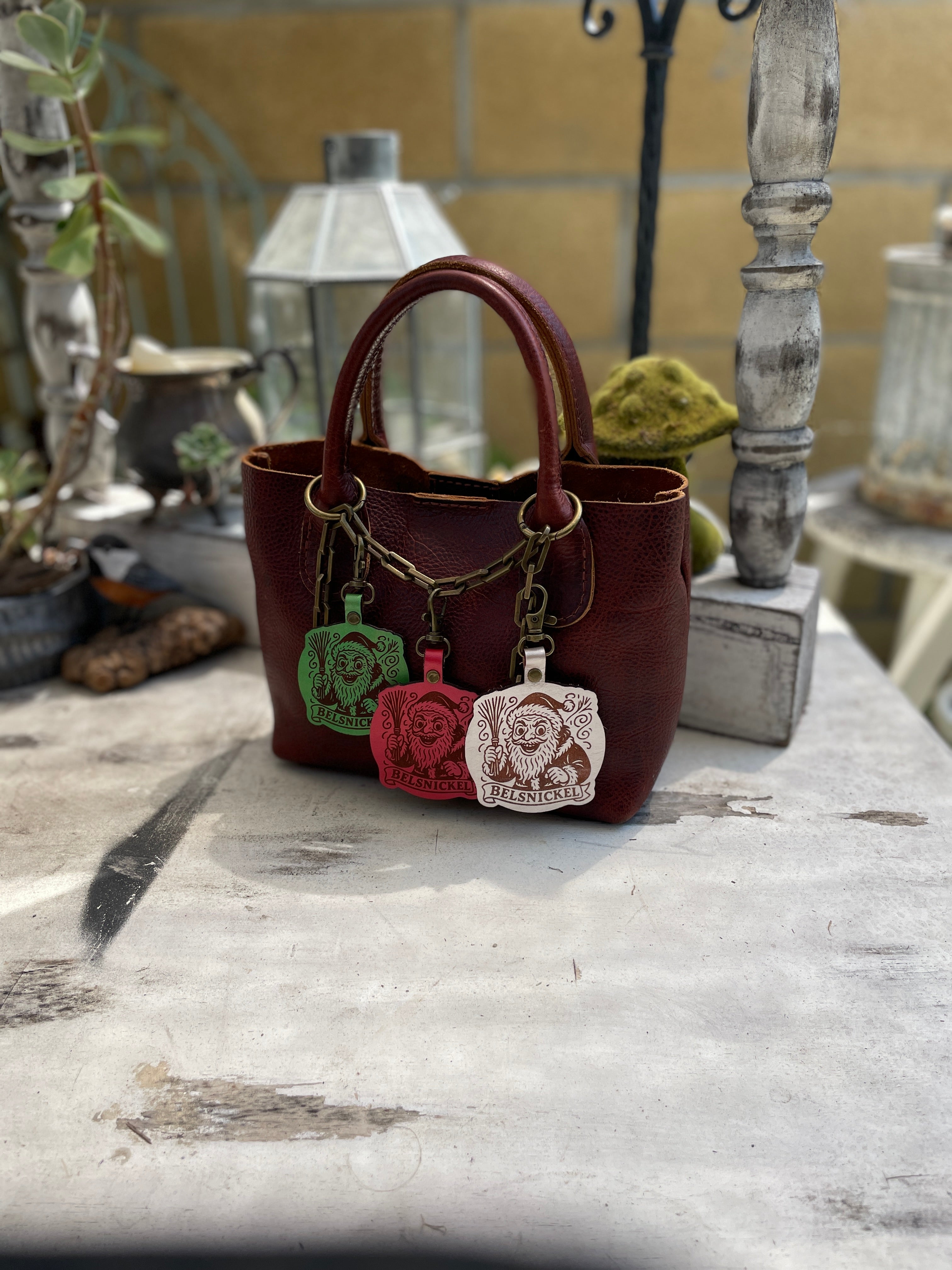 Belsnickel Leather Keychain