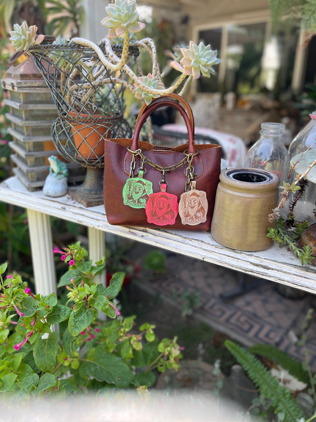 Belsnickel Leather Keychain