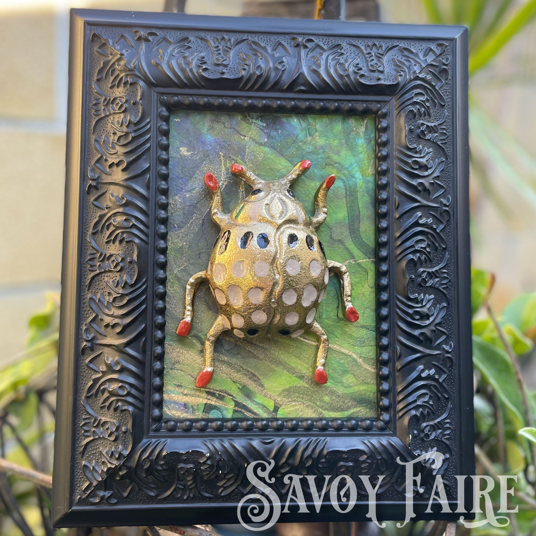 Atelier Savoy: One-of-a-Kind Handcrafted Beetle Wall Art – Small Frames