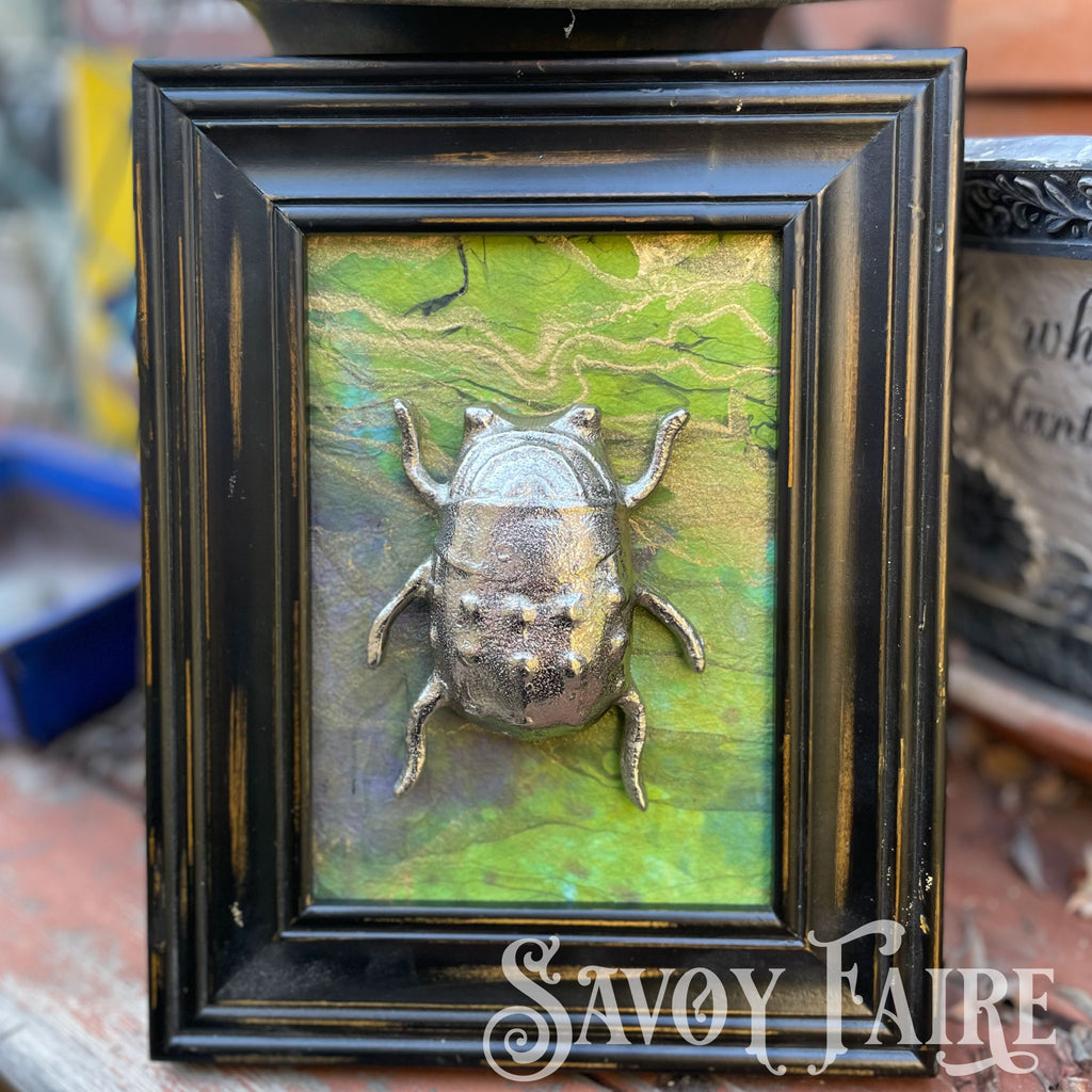 Atelier Savoy: One-of-a-Kind Handcrafted Beetle Wall Art – Small Frames