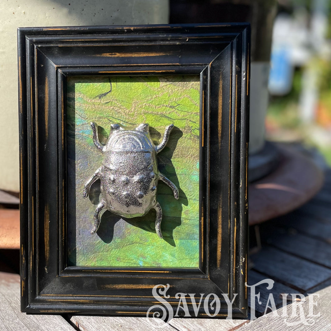 Atelier Savoy: One-of-a-Kind Handcrafted Beetle Wall Art – Small Frames