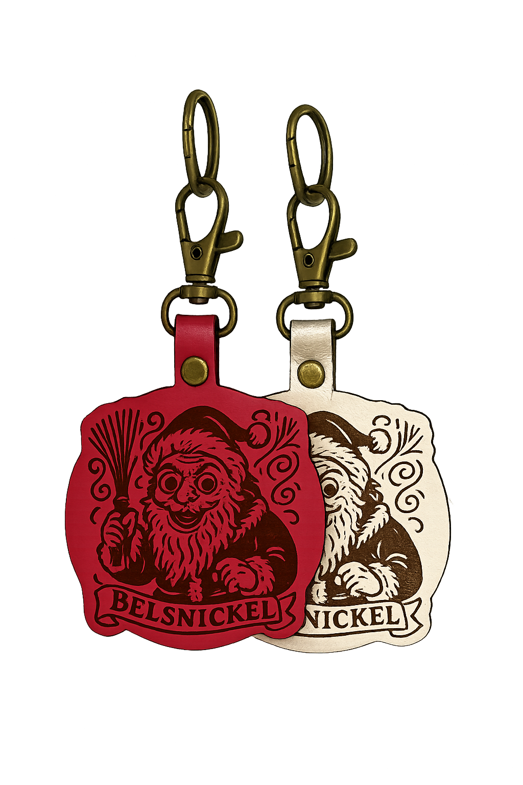 Belsnickel Leather Keychain