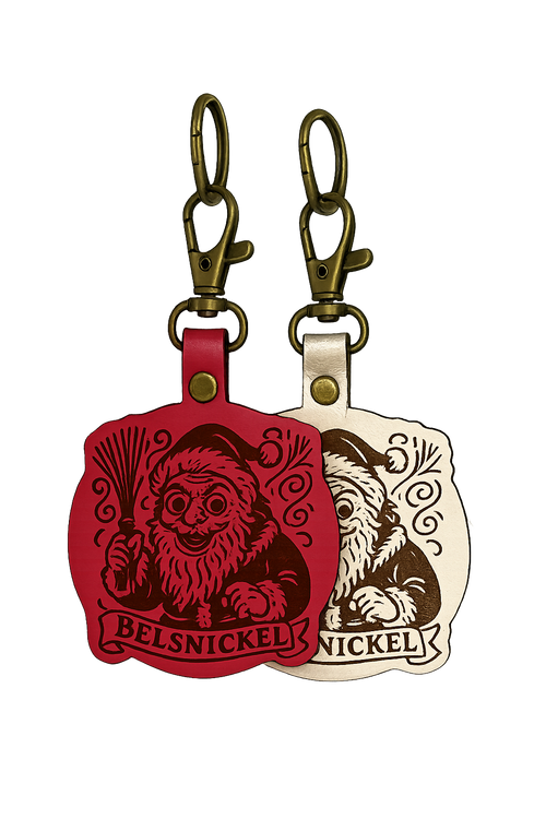 Belsnickel Leather Keychain
