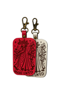 Mari Lwyd Leather Keychain