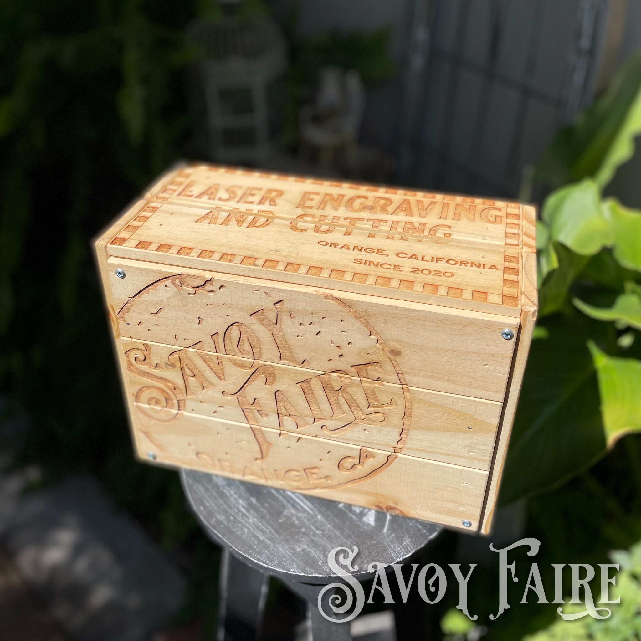 Wood Crate - Personalized