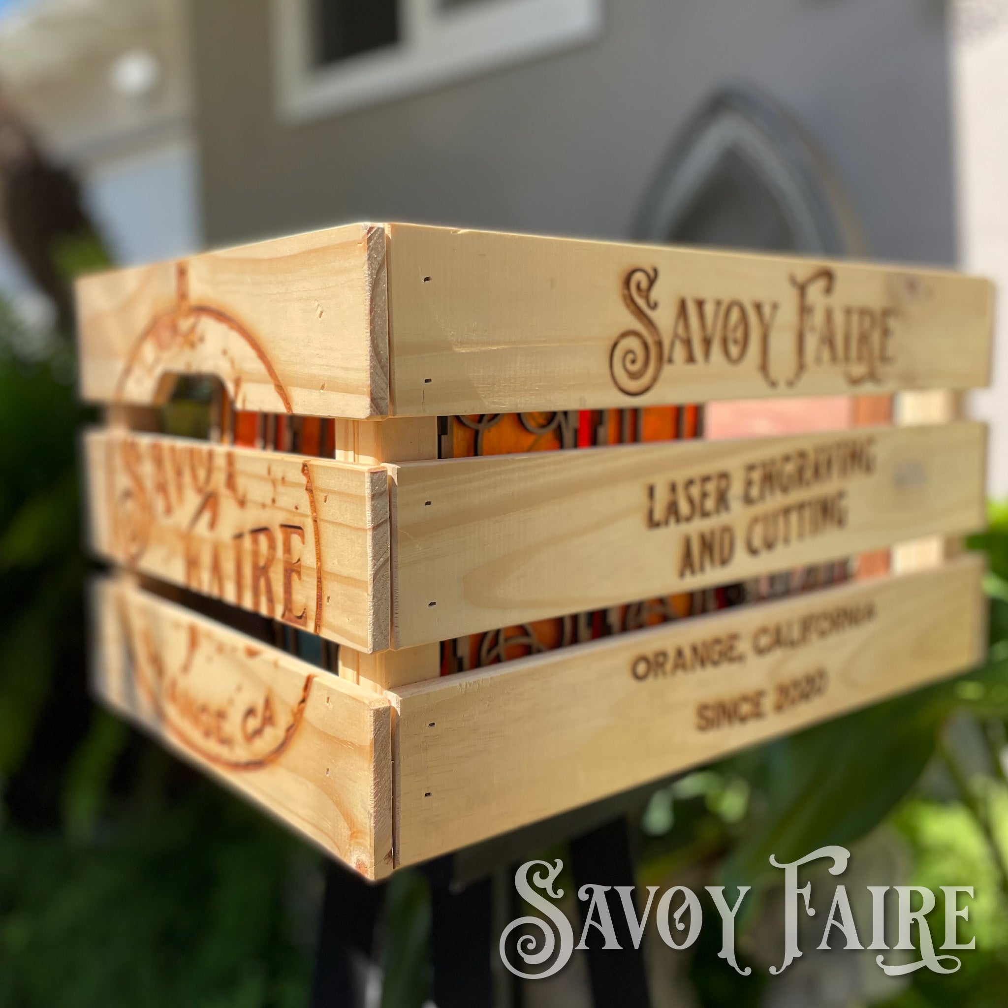 Wood Crate - Personalized