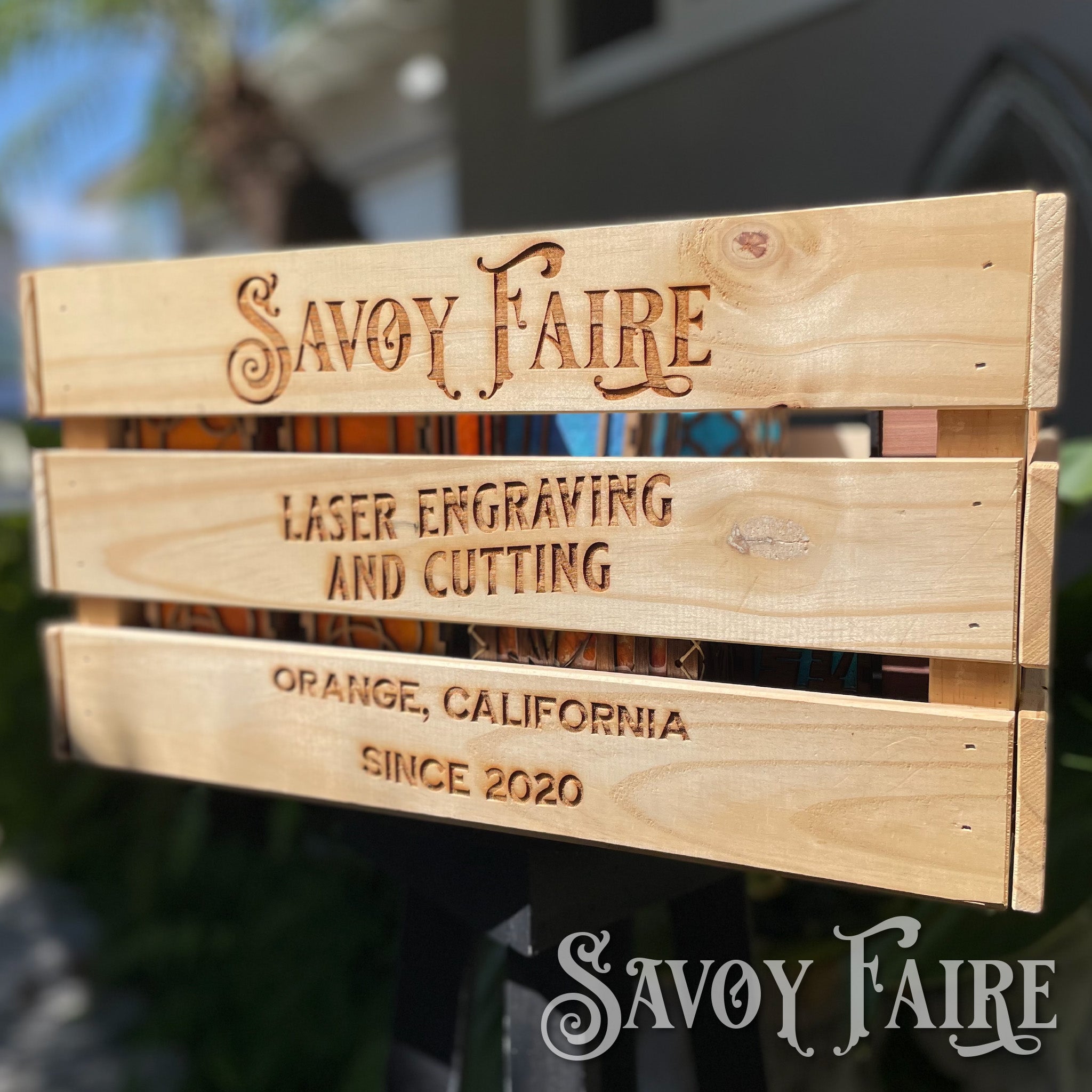 Wood Crate - Personalized
