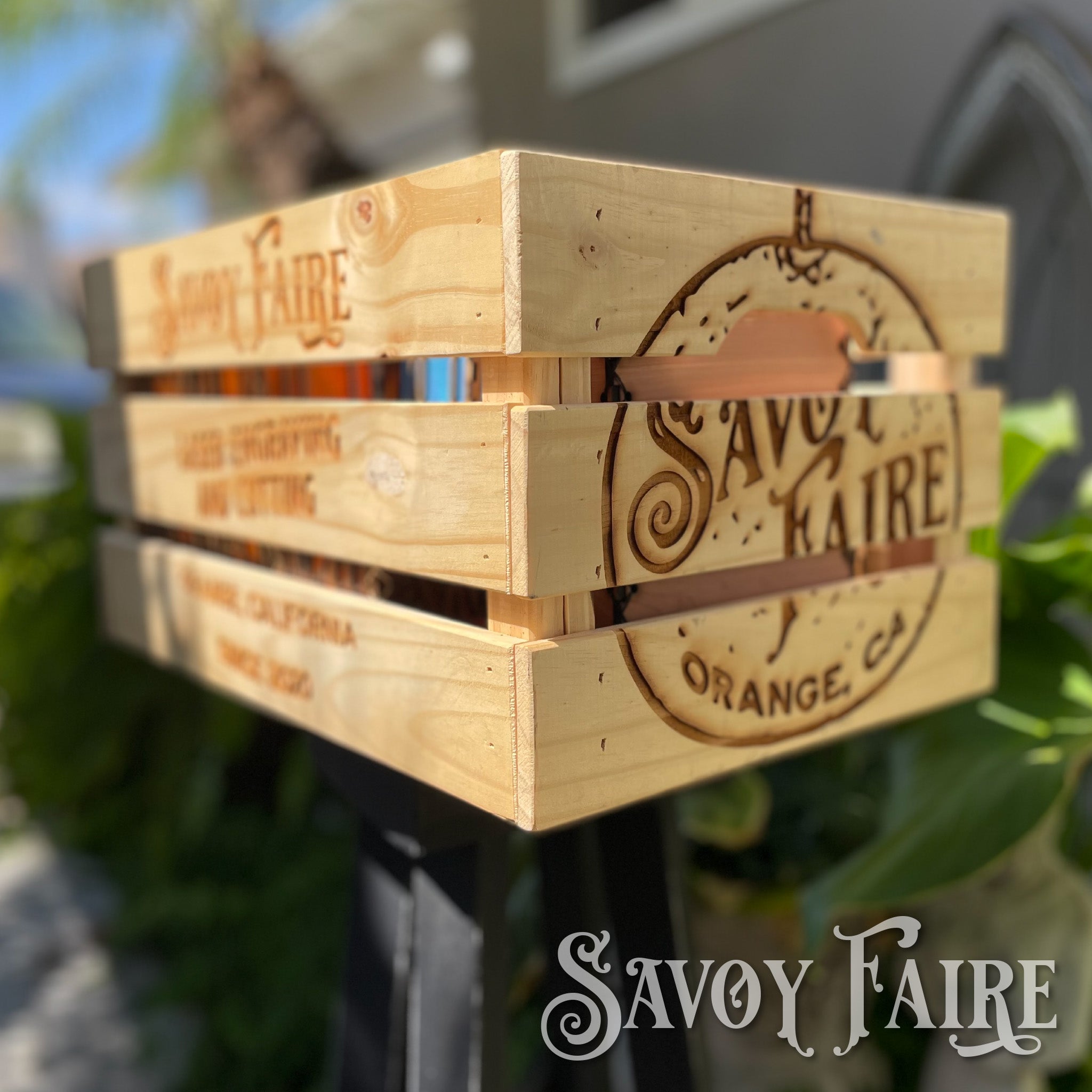 Wood Crate - Personalized