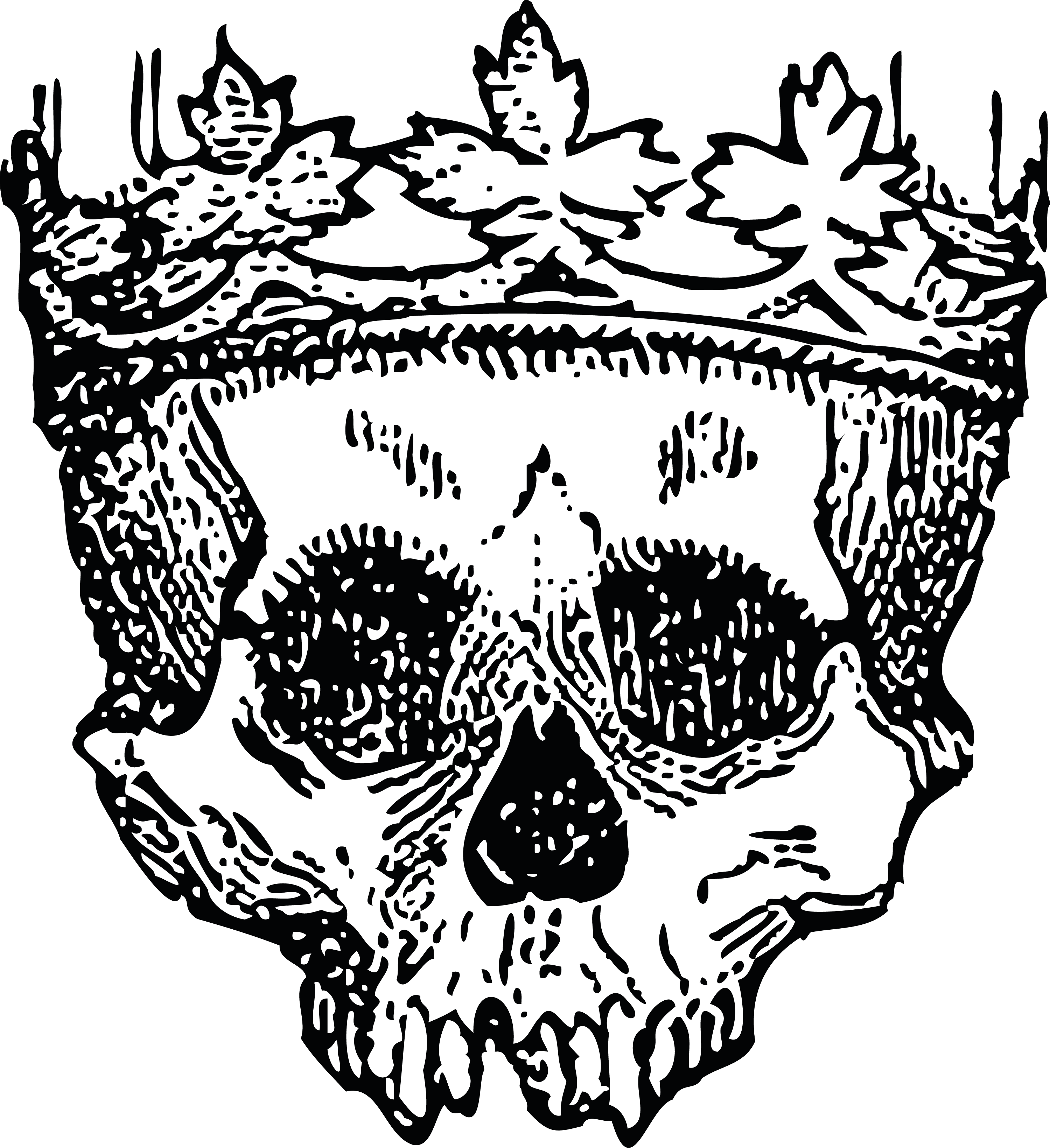 Engraved metal box - Spooky