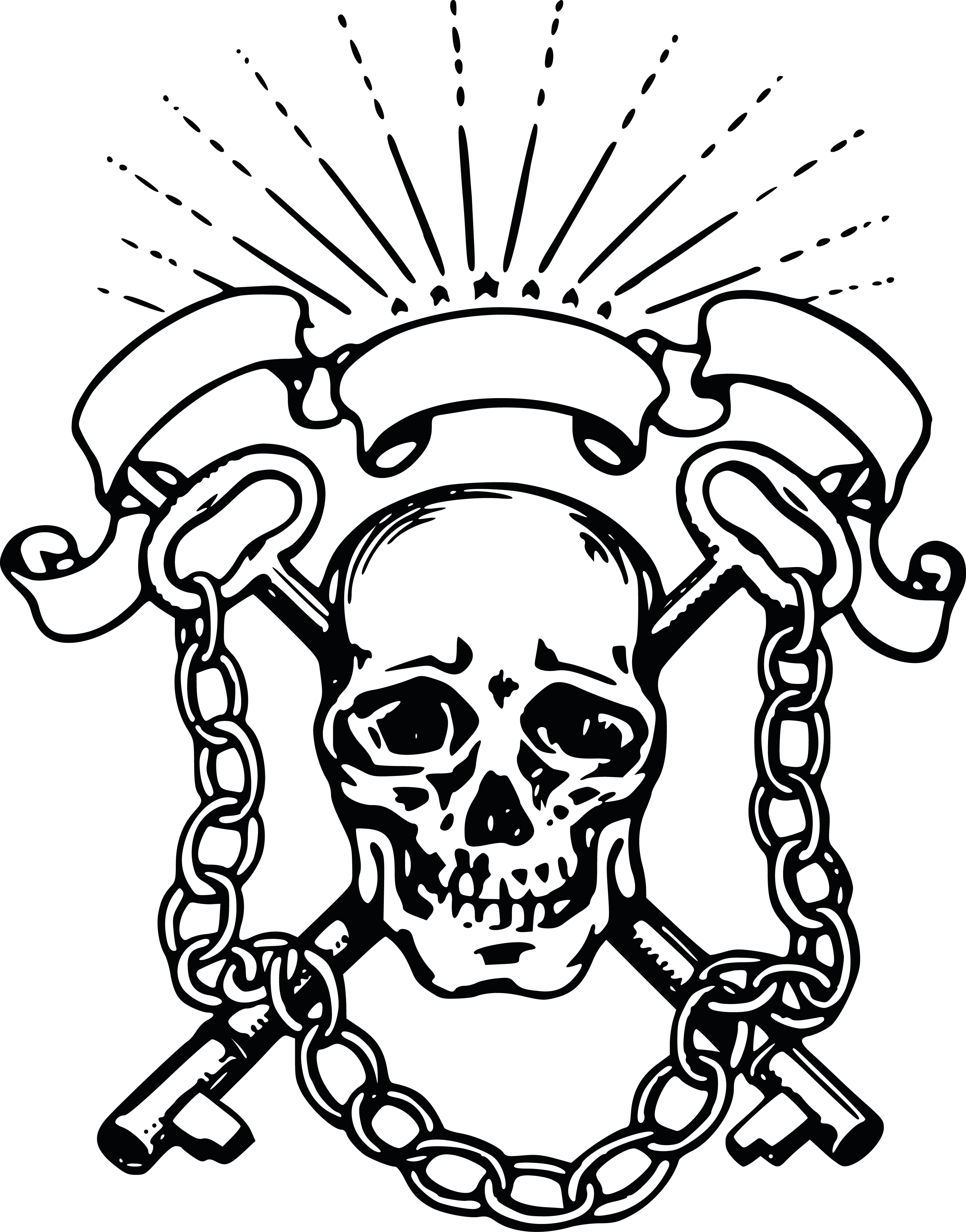 Engraved metal box - Spooky