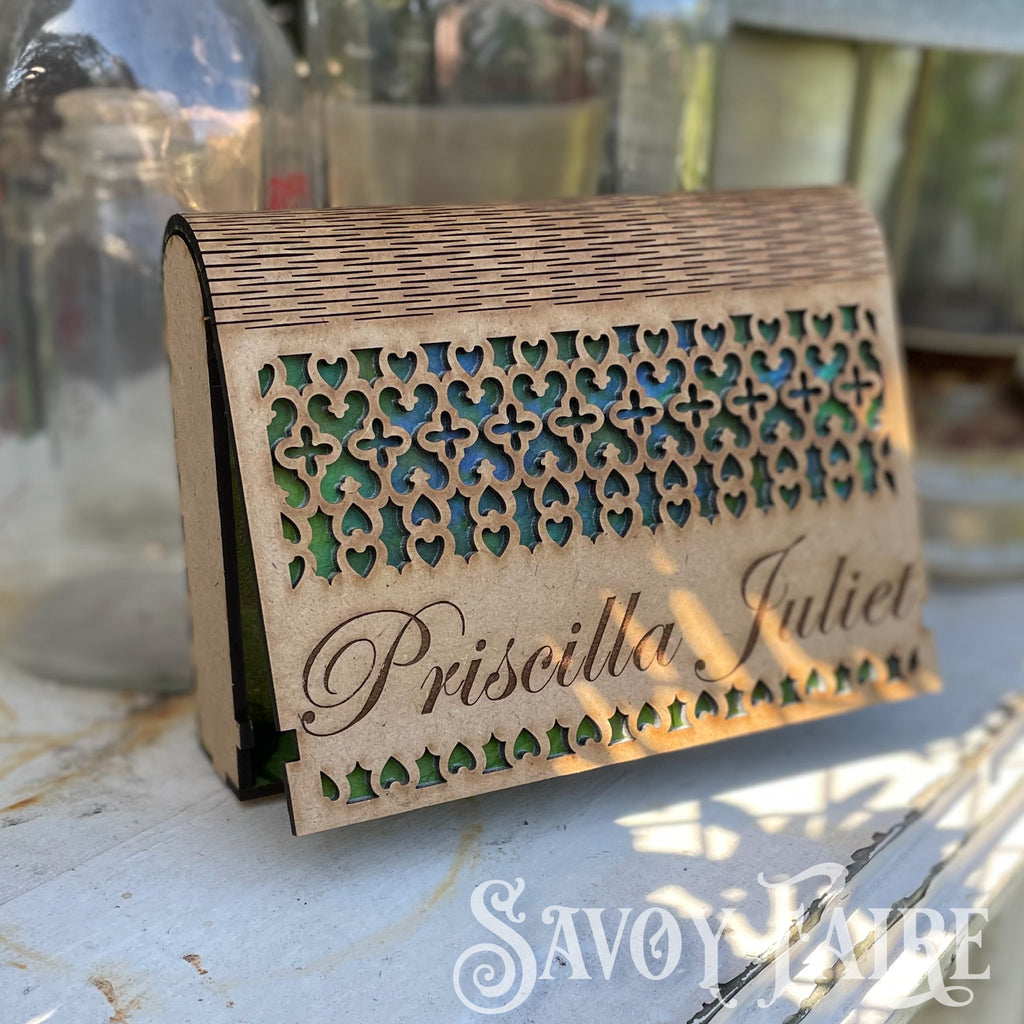 Wood Box living hinge customizable