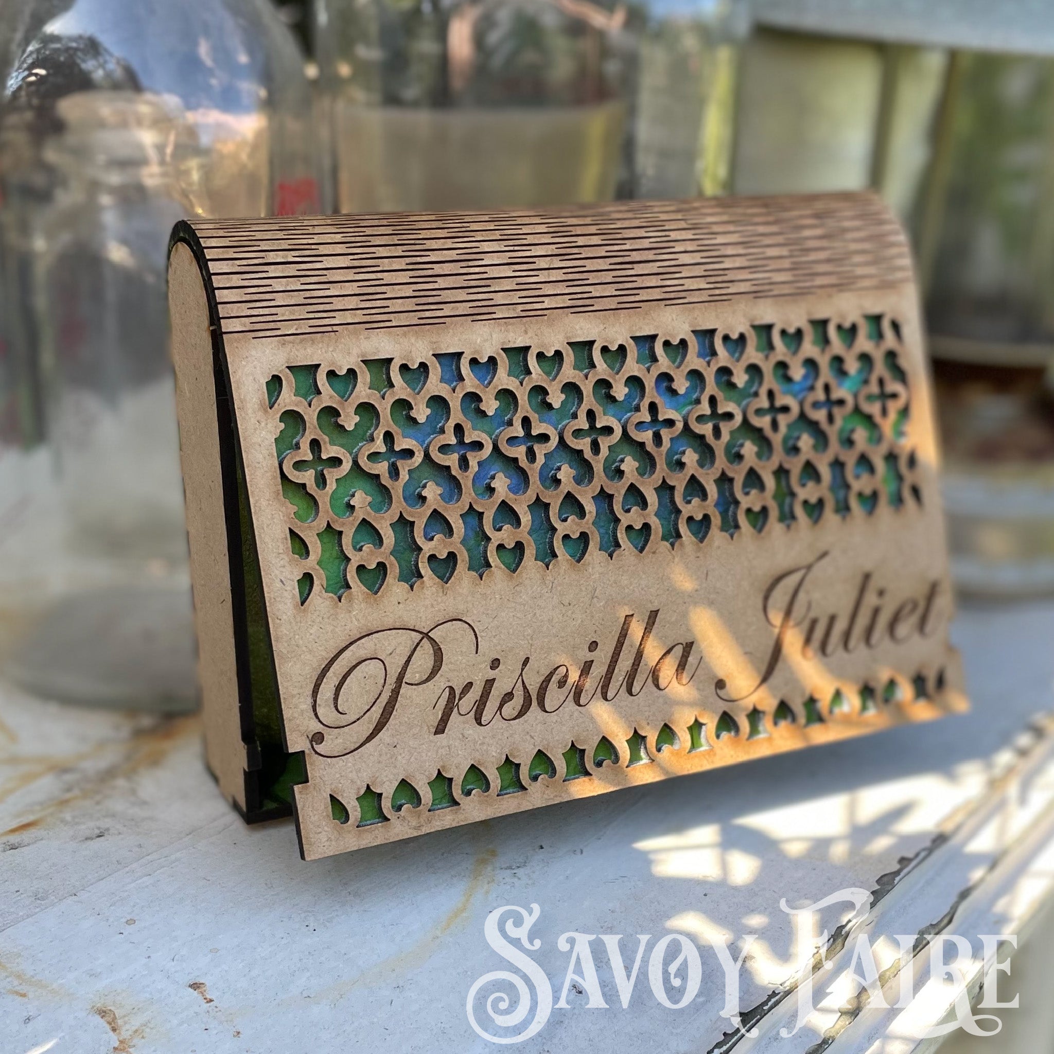 Wood Box living hinge customizable