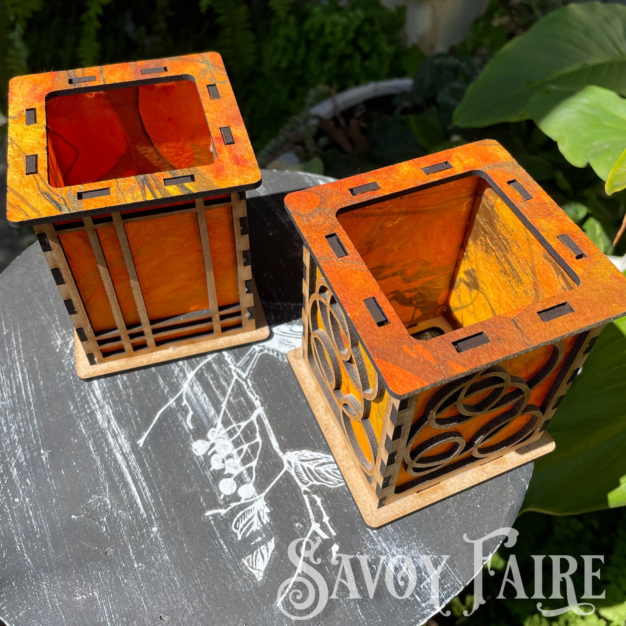 Small Wood and Paper Lantern