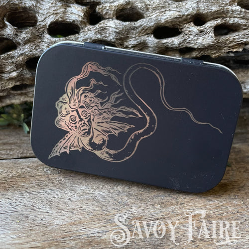 Engraved metal box - Spooky